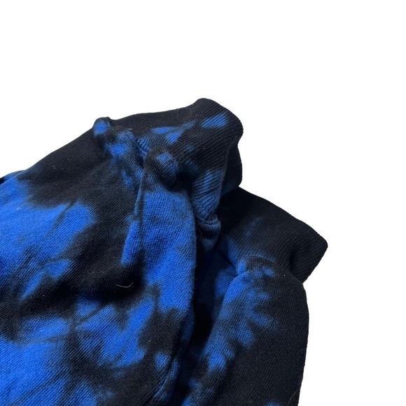 Alice + Olivia Black Blue Sweatpants Size Small Tie Dye Relaxed Loungewear - Picture 4 of 6